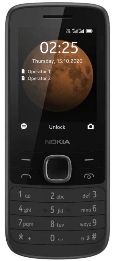 Telefon Mobil NOKIA 225, Dual Sim, 4G (Negru) imagine 2021 evomag.ro