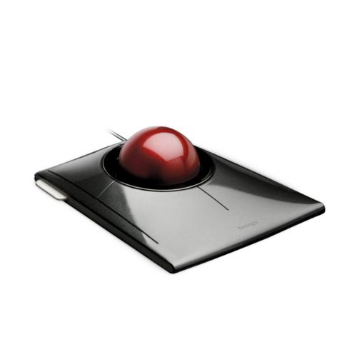 Mouse KENSINGTON K72327EU Trackball SlimBlade, USB, Ambidextru (Negru) Ambidextru imagine noua tecomm.ro