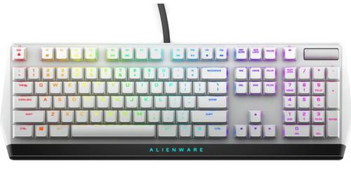 Tastatura Gaming Dell Alienware 510K, Mecanica, Iluminata RGB, Taste Slim (Alb)