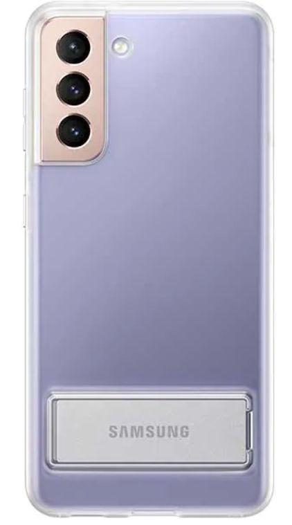Protectie Spate Samsung Clear Standing EF-JG991CTEGWW pentru Samsung Galaxy S21 (Transparent)