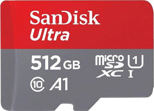 Card de memorie SanDisk Ultra microSDXC SDSQUA4-512G-GN6MA, 512GB, A1, UHS-I, Clasa10 + Adaptor SD