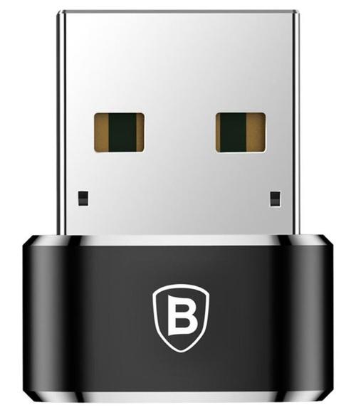 Adaptor Baseus Mini CAAOTG-01, USB Type-C - USB 3.0, 5 A max (Negru) imagine evomag.ro 2021