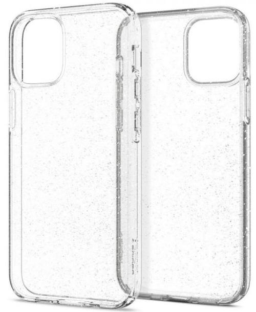 Protectie spate Spigen Liquid Crystal Glitter ACS01698 pentru iPhone 12 / 12 Pro (Transparent cu sclipici)