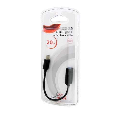 Cablu adaptor Gembird AB-OTG-CMAF2-01, USB 2.0 - USB-C, 20 cm