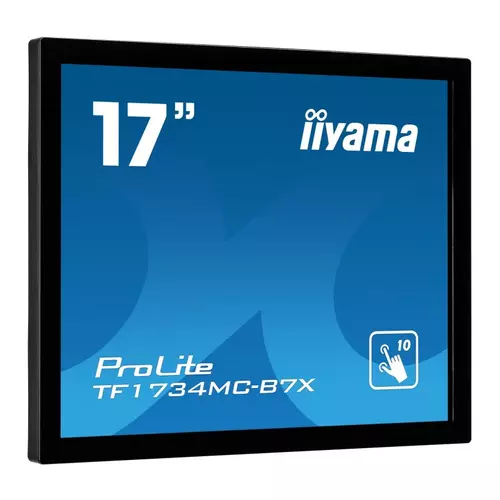 Monitor TN LED iiyama ProLite 17inch TF1734MC-B7X, VGA, HDMI, DisplayPort, Touchscreen (Negru)