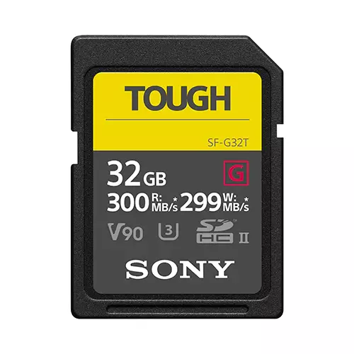 Card de memorie Sony SDHC Tough Professional, 32GB, UHS-II, Class 10, R300MB/s, W300MB/s 10"