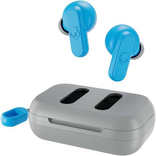 Casti True Wireless Skullcandy Dime 2, Bluetooth, Waterproof IPX4, Touch Control, Microfon (Albastru/Gri)