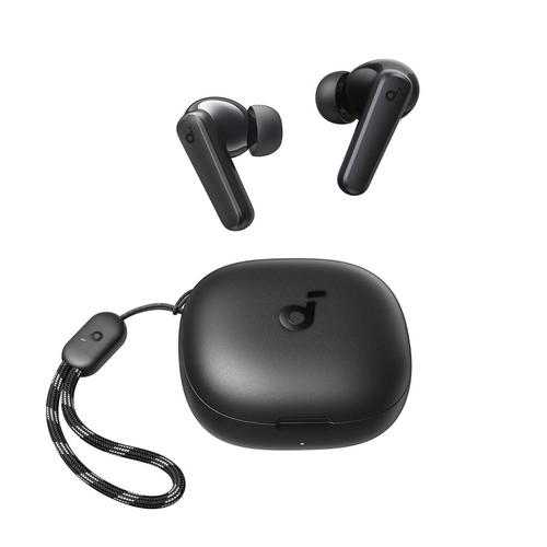Casti True Wireless Anker SoundCore R50i, Bluetooth 5.3, autonomie 30 ore, Waterproof IPX5 (Negru)