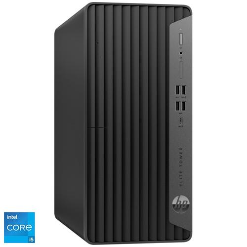 Calculator Sistem PC HP Elite Tower 600 G9 (Procesor Intel® Core™ i5-12500, 6 cores, 3.3GHz up to 4.6GHz, 18MB, 8GB DDR5, 512GB SSD, Intel® UHD Graphics 730, Free DOS, Negru)