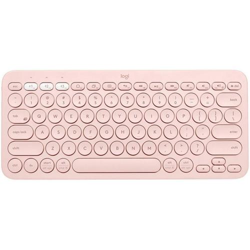 Tastatura Bluetooth Logitech Pebble Keys 2 K380s, Multi-Device (Roz)