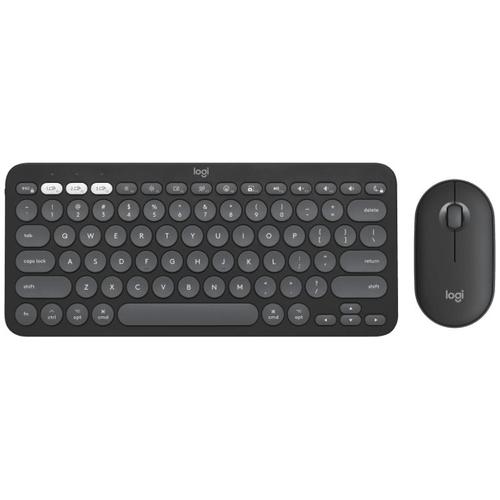 Kit Tastatura + Mouse Pebble 2 Combo for Mac (Negru/Gri)