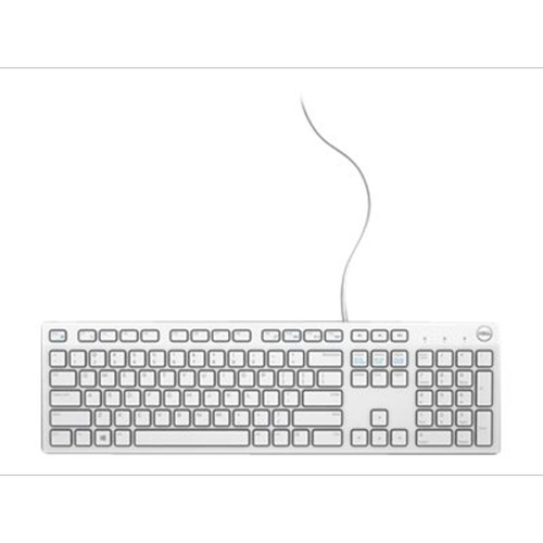 Tastatura DELL KB216 USB QWERTY, Layout UK (Alb)