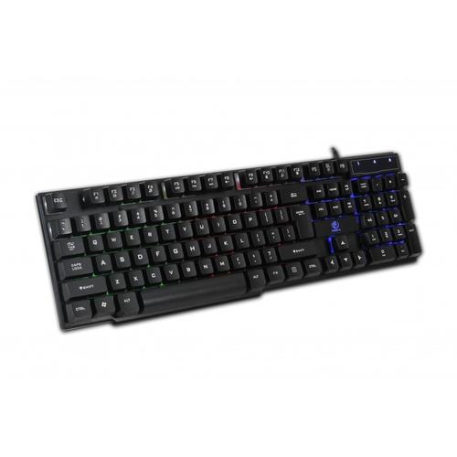 Kit Tastatura si mouse gaming Rebeltec Oppressor, cu fir, Layout US, 2400 DPI (Negru)