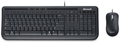 Kit Tastatura Microsoft si Mouse Wired Desktop 600 Business (Negru) imagine noua