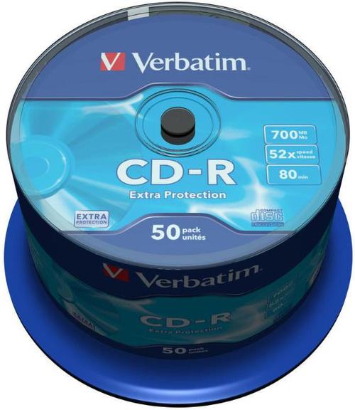Blank CD-R, 52X, 700MB (Pachet de 50 bucati)