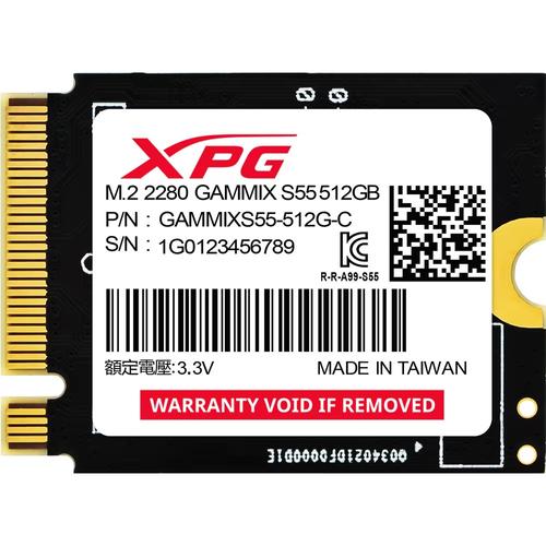 SSD ADATA XPG GAMMIX S55, 512GB, M.2 2230, PCI Express x4