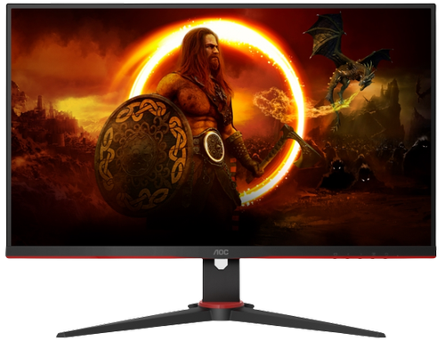 Monitor Gaming VA LED AOC 27inch Q27G2E, QHD (2560 x 1440), HDMI, DisplayPort, AMD FreeSync, 155 Hz, 1 ms (Negru/Rosu) 