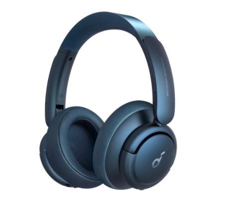 Casti Wireless Anker Soundcore Life Q35, Over-Ear, Bluetooth, Activ Noise Cancelling, NFC (Albastru) activ imagine noua 2022