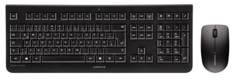 Kit Tastatura si mouse Wireless Cherry DW 3000, USB, Layout US (Negru)