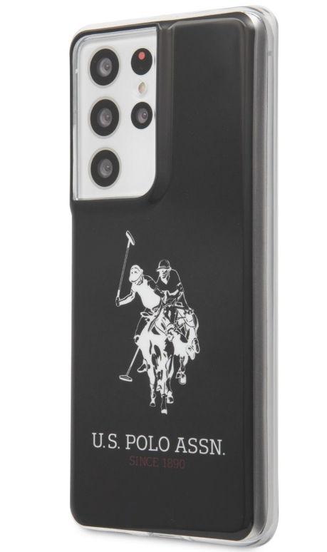 Protectie Spate U.S. Polo Big Horse pentru Samsung Galaxy S21 Ultra (Negru)
