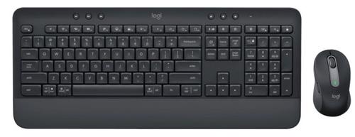 Kit Tastatura si Mouse Logitech Signature MK650, USB, layout US International, 4000 DPI, Bluetooth (Negru)