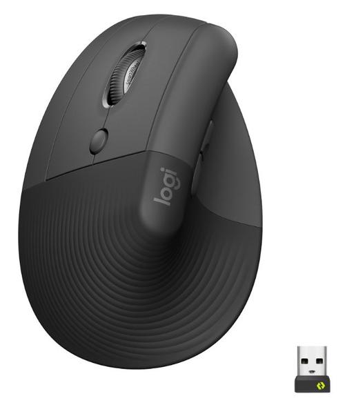 Mouse Wireless Logitech Lift Left Vertical Ergonomic, Bluetooth, 4000 DPI (Negru)
