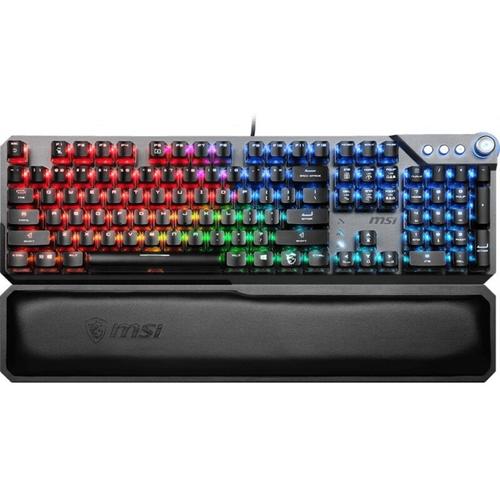 Tastatura Mecanica Gaming MSI Vigor GK71, iluminare RGB, Sonic Red Swich, US Layout (Negru)