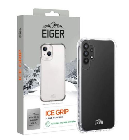 Protectie Spate Eiger Ice Grip pentru Samsung Galaxy A32 (Transparent)