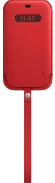 Protectie Toc Apple Leather Sleeve with MagSafe (PRODUCT)RED mhyj3zm/a pentru Apple iPhone 12 Pro Max (Rosu) pret