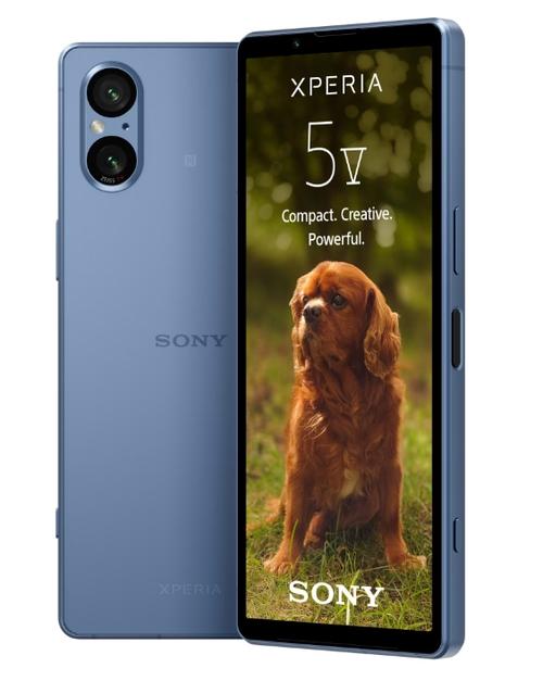 Telefon Mobil Sony Xperia 5 V, Procesor Octa-Core Qualcomm SM8550-AB Snapdragon 8 Gen 2, OLED 6.1inch, 8GB RAM, 128GB Flash, Camera Duala 48+12MP, Wi-Fi, 5G, Dual Sim, Android (Albastru)