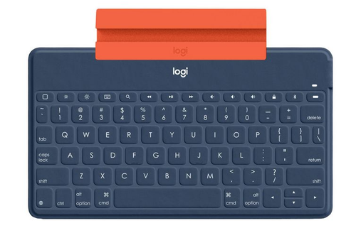 Tastatura bluetooth Logitech 920-010060, cu stand pentru telefonn (Albastru)