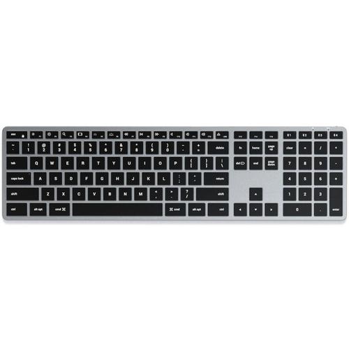 Tastatura Wireless Satechi Slim X3, Bluetooth/USB-C, layout US (Gri)
