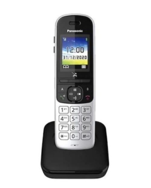 Telefon DECT Panasonic KX-TGH720GS, Caller ID, Robot telefonic (Negru/Argintiu)