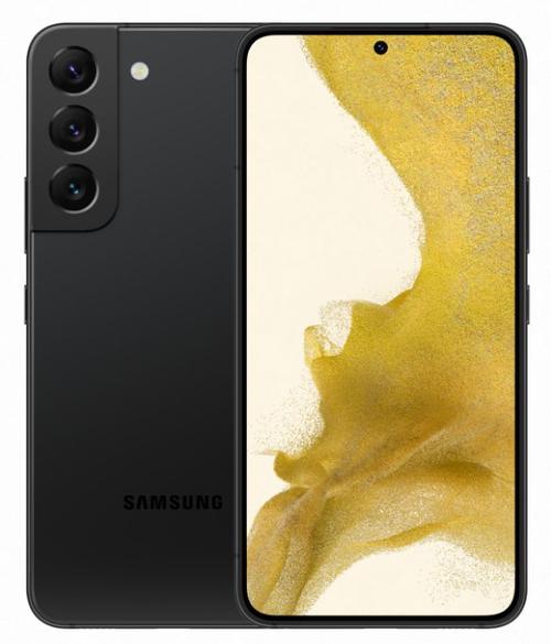 Telefon Mobil Samsung Galaxy S22, Procesor Qualcomm SM8450 Snapdragon 8 Gen 1 Octa-Core, Dynamic AMOLED 2X 6.1, 8GB RAM, 128GB Flash, Camera Tripla 12 + 50 + 10 MP, Wi-Fi, 5G, Dual SIM, Android (Negru)