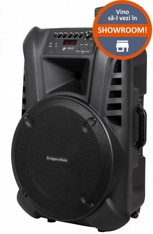 Boxa Portabila Kruger&Matz KM 1715, 60 W, Bluetooth, 2 Microfoane (Negru)