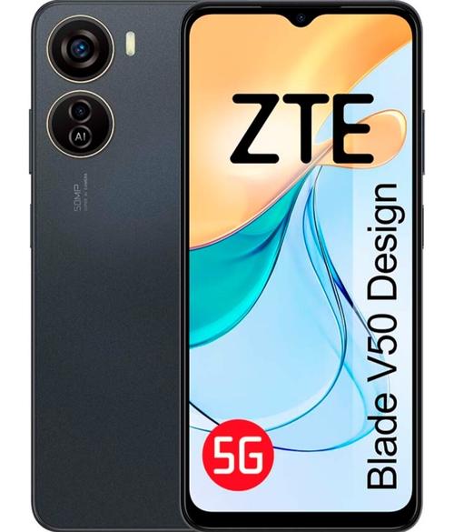 Telefon Mobil ZTE Blade V50 Design, Procesor Unisoc T760, Ecran IPS LCD 6.6inch, 4GB RAM, 128GB Flash, Camera Duala 50+2MP, Wi-Fi, 5G, Dual Sim, Android (Gri)