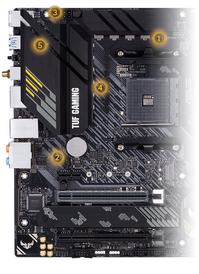 Placa de baza ASUS TUF GAMING B550M-PLUS WI-FI, AMD B550, AM4