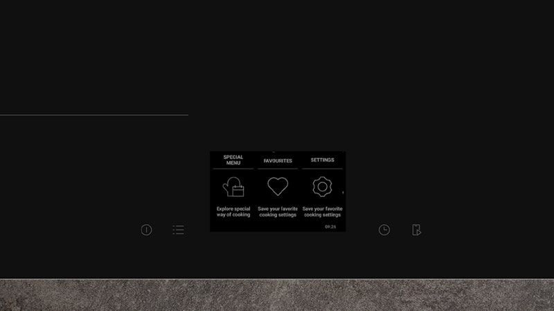 Top user interface