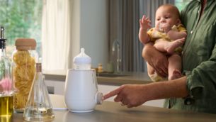 Incalzeste si sterilizeaza cu un singur buton intuitiv