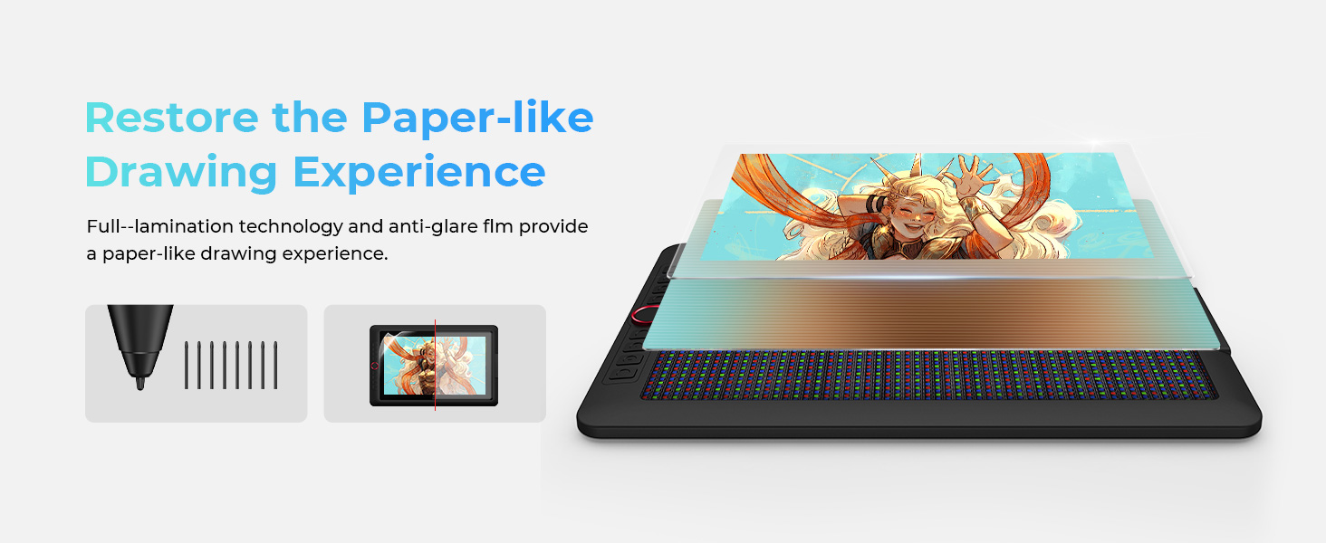 Tableta grafica XP-PEN Artist 13.3 Pro V2, 16K X3 Pro Smart Chip Stylus ...
