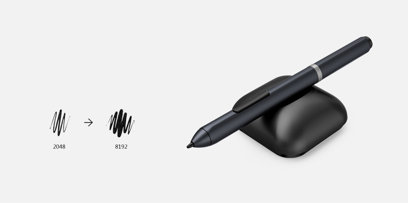 Deco 01 graphics art pad stylus features of 8192 levels of pressure sensitivity