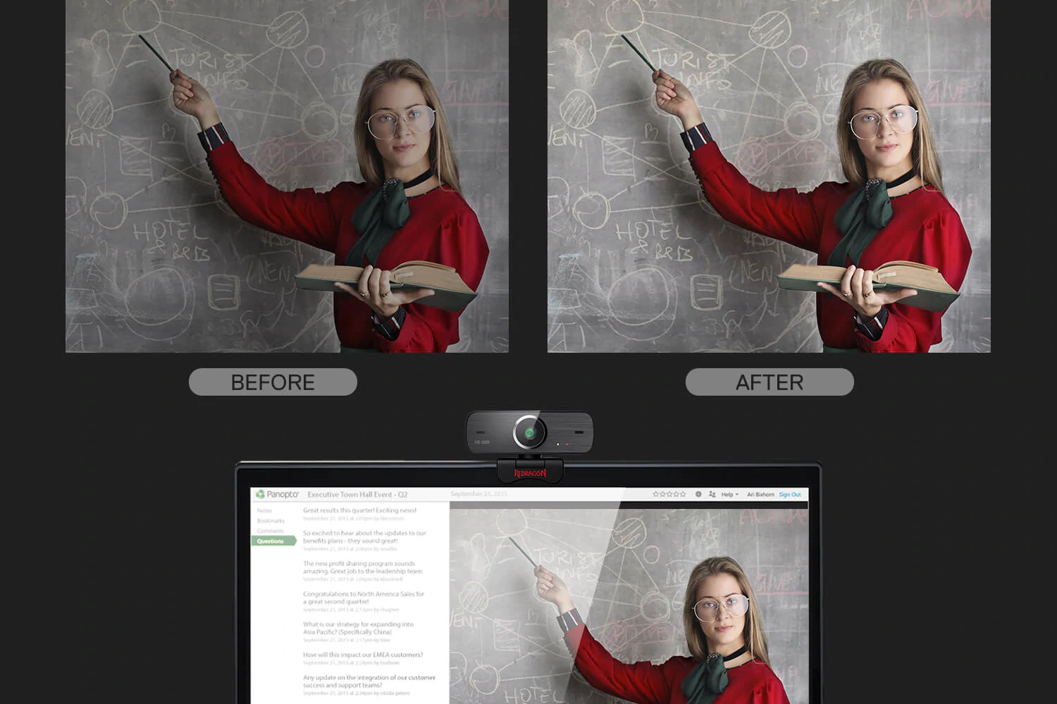 redragon live webcam