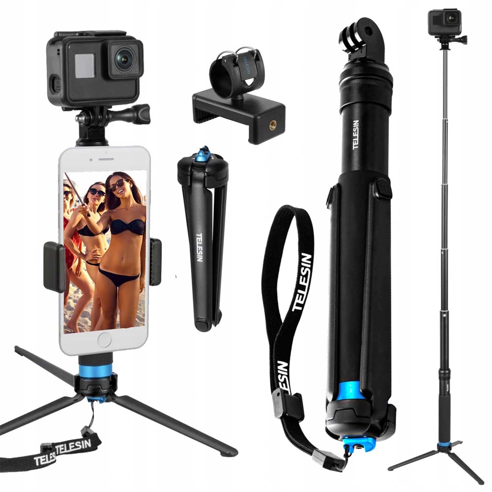 Monopod Kijek Selfie Statyw 4w1 do GoPro 11 10 9 Stan opakowania oryginalne