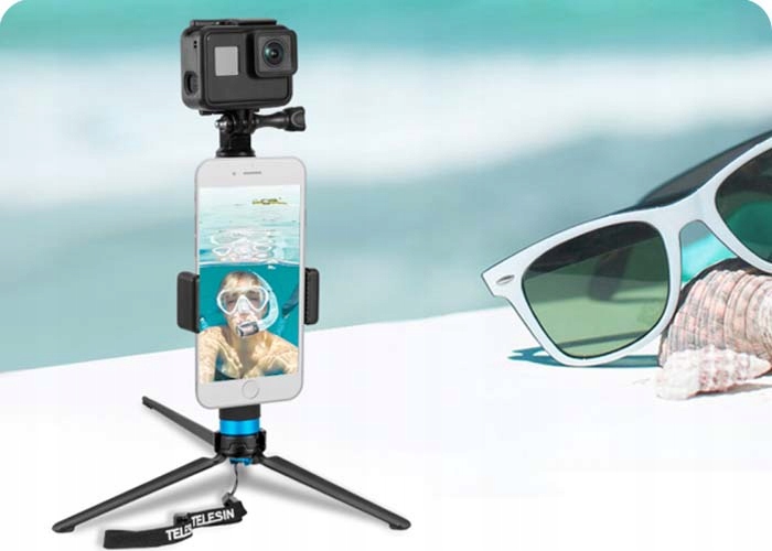 Monopod Kijek Selfie Statyw 4w1 do GoPro 11 10 9 Waga produktu z opakowaniem jednostkowym 1 kg