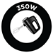 350 W