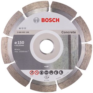 Disc diamantat standard pentru beton, segmentat, 150mm