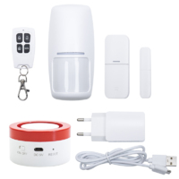 Sistem de alarma wireless PNI Safe House PG600, sistem inteligent de securitate pentru casa, conectare wireless, alarma antiefractie, alarma fara fir, alerta inteligenta prin aplicatia TUYA iOS / Android, compatibil cu Alexa si Google Assistant