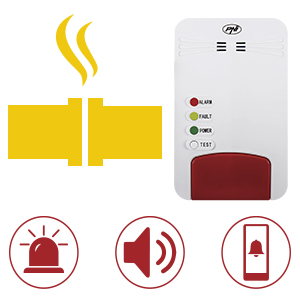 Kit senzor gaz inteligent si electrovalva PNI Safe House Smart Gas 300 WiFi