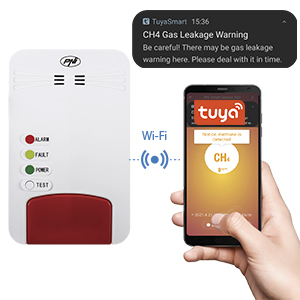 Kit senzor gaz inteligent si electrovalva PNI Safe House Smart Gas 300 WiFi