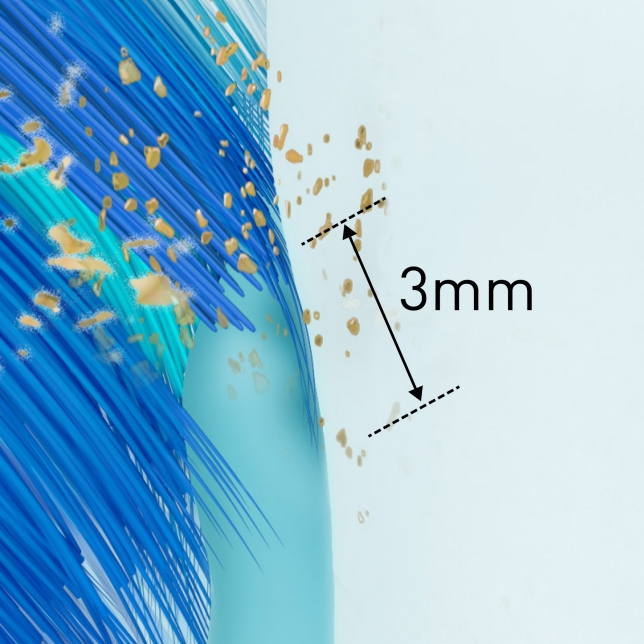 Conceputa pentru a nu patrunde mai adanc de adancimea optima de 3 mm